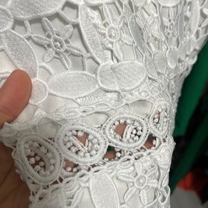 White Elegant dress 100% polyester from Michael Koran.